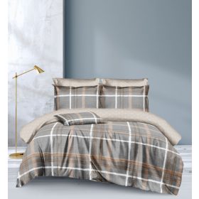   Bogár modern pamut Ágyneműhuzat 3 részes 140 x 200 cm bézs barna