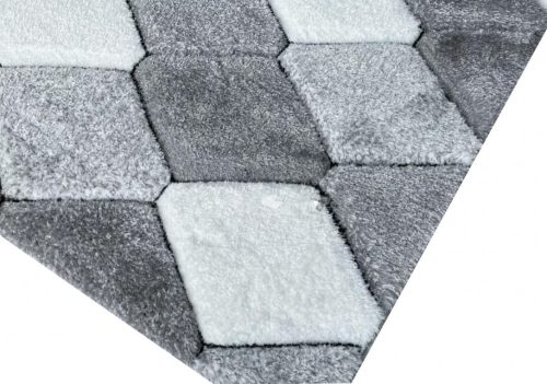 Borisza modern shaggy szőnyeg 200 x 280 cm szürke vastag