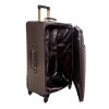 Garz fekete –barna elegáns bőrönd puhafalú