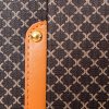 Garz fekete –barna elegáns bőrönd puhafalú