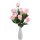 Canberri mű rózsa csokor 9 szálas rózsaszín művirág