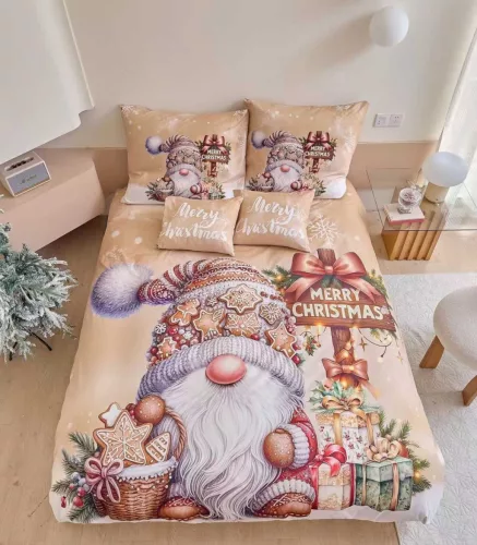 Cicka Karácsonyi manó 6 részes ágyneműhuzat garnitúra 200 x 220 cm
