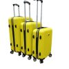 Bonn spinner bőrönd szett 3 részes ABS sárga