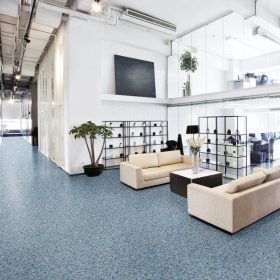   Daller vinyl padló ipari PVC kék tekercses 2 m 3 m és 4 m széles