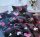 Kaczor fekete rózsaszín szíves pamut ágyneműhuzat garnitúra 140 x 200 cm  3 részes