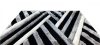 Dreamer Luxus Shaggy Szőnyeg 160 x 220 cm fekete szürke fehér