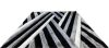 Dreamer Luxus Shaggy Szőnyeg 80 x 150 cm fekete szürke fehér