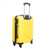 Drezda sárga bőrönd keményfedeles közepes 62 cm