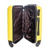 Drezda sárga bőrönd keményfedeles közepes 62 cm