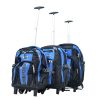 Dubaj laptoptartós gurulós hátizsák 3 db-os szett fekete kék