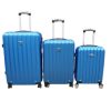 Bogen bőrönd szett ABS kék 3 részes spinner 4 kerekű