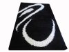 Cartago Fekete Fehér  Shaggy Szőnyeg 150 x 230 cm
