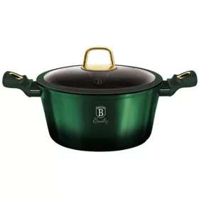  Erazmus titán bevonatos lábas fedővel 4,1 literes 24 cm zöld