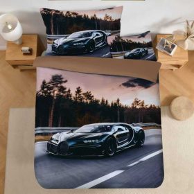   Sziszi 3D Sportkocsis Ágyneműhuzat 140 x 200 cm 3 részes pamut