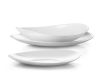 Fehér étkészlet Design tányér 18 részes