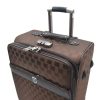 Frankfurt 3 db-os bőrönd szett barna elegáns spinner