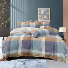 Fulvio többszínű kockás ágynemű garnitúra 3 részes