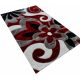 Gilky shaggy szőnyeg virágmintás piros fehér szürke