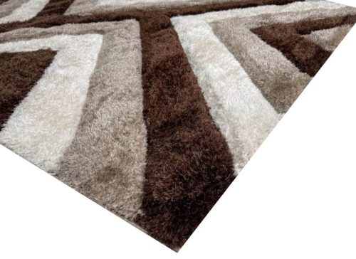 Halász barna shaggy szőnyeg 160 x 220 cm extra vastag