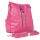Somocska női hátizsák pink rózsaszín háromfunkciós női táska
