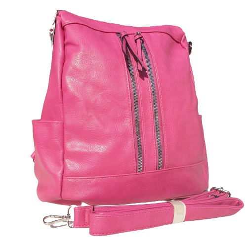 Somocska női hátizsák pink rózsaszín háromfunkciós női táska