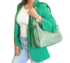 Mirtill nagyméretű női táska zöld válltáska