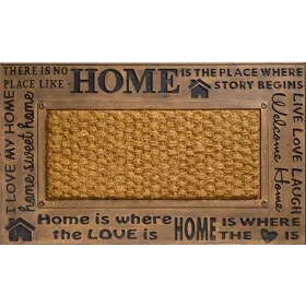   Gemini Home lábtörlő erős gumi kókuszrost bronz 45 x 75 cm