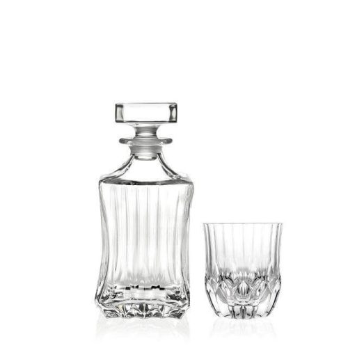 Houston whisky-s-kristály pohár készlet + whisky-s üveg dekanter 7 db-os
