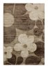 Ismay virágmintás szőnyeg modern barna bézs 100 x 200 cm