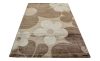 Ismay virágmintás szőnyeg modern barna bézs 125 x 200 cm
