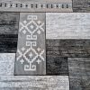 Ivetta Modern Futószőnyeg 80 x 300 cm Szürke Fekete
