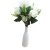 Nasseu mű rózsa csokor 9 szálas fehér művirág