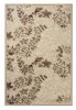 Károly elegáns 3d virágmintás szőnyeg 100 x 200 cm barna bézs