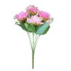 Kecel dália élethű művirág csokor 7 szálas rózsaszín