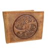Kelta életfa férfi bőr pénztárca RFID védelemmel barna