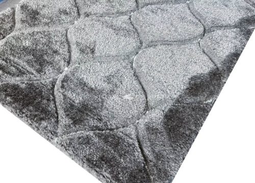 Ligeti modern shaggy szőnyeg 120 x 170 cm szürke extra vastag