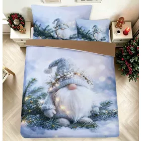   Ezüstfenyő Karácsonyi Manó ágyneműhuzat 3 részes pamut 140 x 200 cm