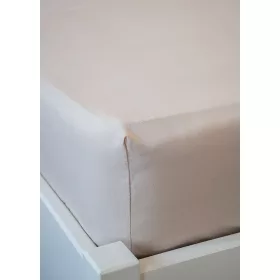 Mandula Bézs Gumis Lepedő Puha Pamut