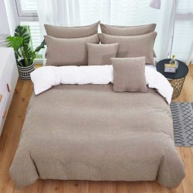   Manfréda bézs krepp ágyneműhuzat garnitúra 3 részes 140 x 200 cm