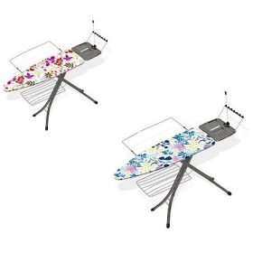   Marinetta XXL vasalóállvány ruhatartóval acél 126x45x90 cm