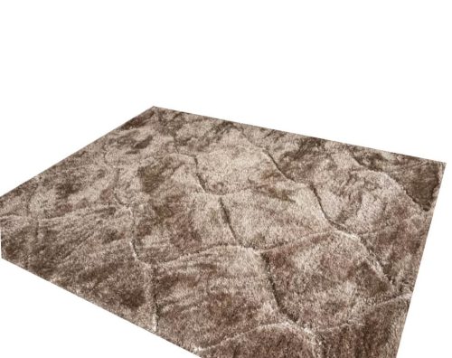 Minelli vastag shaggy szőnyeg 60 x 220 cm modern barna