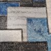 Mira szürke kék szőnyeg modern 125 x 200 cm
