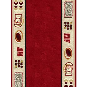 Músza tekercses futószőnyeg bordó krém 