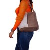 Isotta női hátizsák többfunkciós válltáska krém barna 
