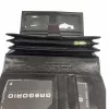 Guben valódi bőr női pénztárca fekete RFID védelemmel