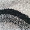 Olympic modern shaggy szőnyeg szürke fekete 80 x 150 cm