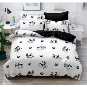   Oxford Francia Bulldog 7 részes pamut Ágyneműhuzat 140 x 200 cm
