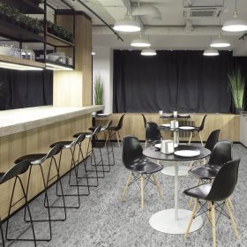   Peller tekercses vinyl padló ipari PVC világos szürke 2 m 3 m és 4 m széles