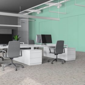   Picoler vinyl padló ipari PVC fehér 2 m 3 m és 4 m széles