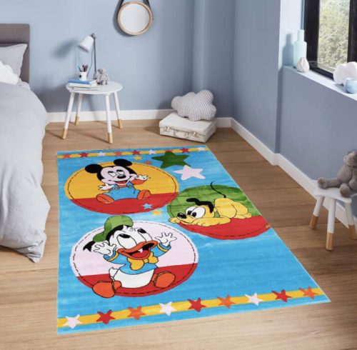 Ralfi Mickey Plútó Donald Kék Gyerekszőnyeg 150 x 230 cm